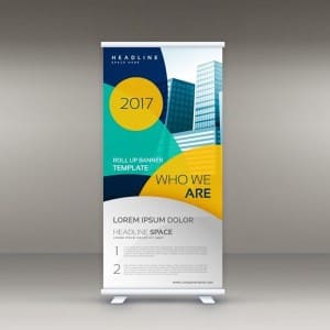 رول اب ستاند مطبوع - خدمات الدعاية والإعلان